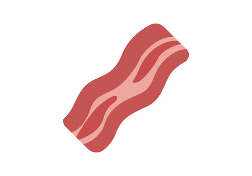 Tira de tocino frito crujiente para desayuno o panceta