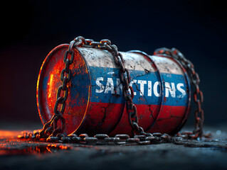 Geopolitical conflict and Western sanctions targeting the Russian economy