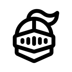 knight line icon