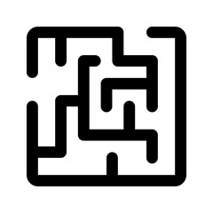Obraz premium labyrinth line icon