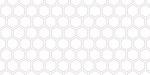 Fototapeta premium simple outline hexagon pattern for banner poster background.
