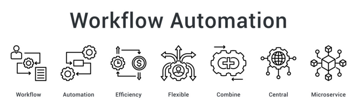 Workflow automation improves efficiency through flexible combining of central microservice architecture components.