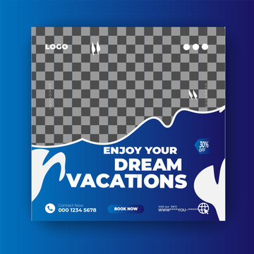 Enjoy Your Dream Vaction Social Media Design