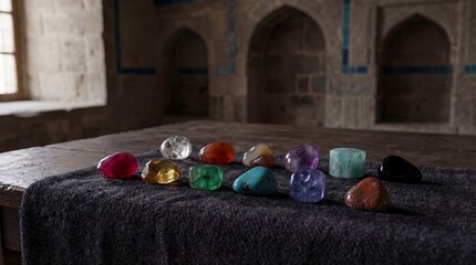 Gemstones representing the twelve tribes of Israel