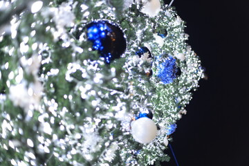christmas decorations in salerno, italy