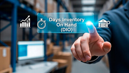 Analyzing Days Inventory On Hand (DIO) in a warehouse setting.