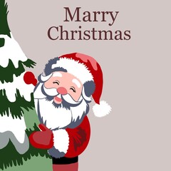 Merry Christmas Eve, featuring Santa and his loyal reindeer celebrating joyfully beneath the soft glow of the moon. The scene radiates warmth and excitement, symbolizing the happines that come with C