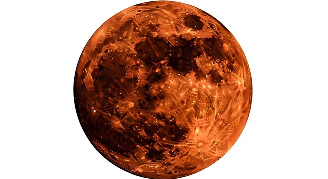 An abstract 3d render of a rotating earth globe and orange sun sphere with the moon isolated in a dark space galaxy of stars and clouds - Powered by Adobe