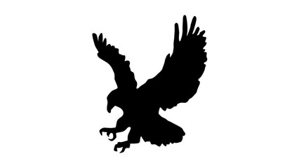 Obraz premium vector silhouette of eagle