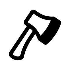 axe solid line icon