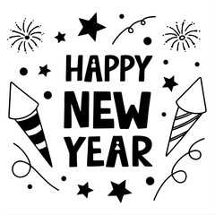 Happy celebration vector illustration design for holiday party card and poster