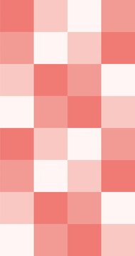 Animated pastel red and pink gingham background