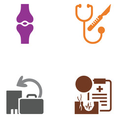 Medical icons set illustration