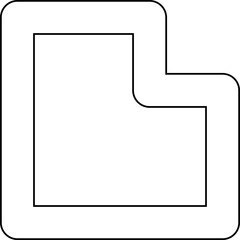 Square shape element. Geometric