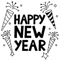 Hand drawn black alphabet letters and numbers vector illustration for creative design and celebration concepts