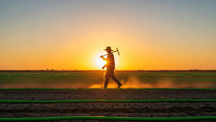 A hopeful image showing adaptation strategies in agriculture under climate change conditions.