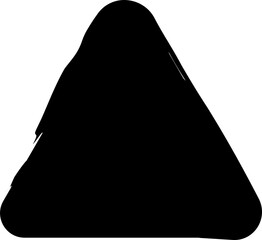 Triangle rounded brush frame