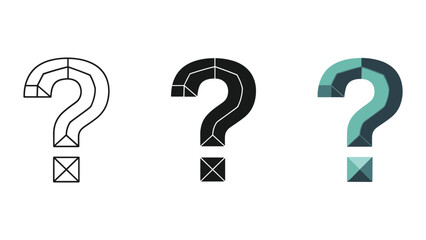 Question Mark Icons Set