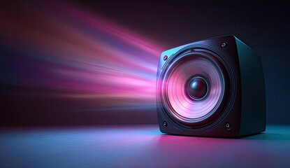 Modern Speaker with Light Effect