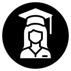 student glyph icon
