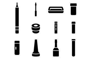 Obraz premium Vector tail finger stand zone icon ring precision organizer icons driver bit