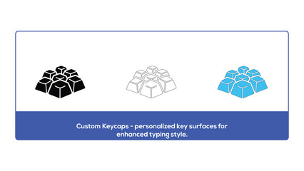 Custom keycaps for personalized typing experience