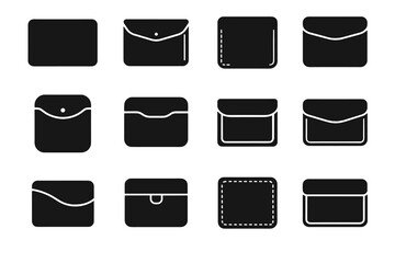 Tile vector base strip sleeve icon plate panel icons stabilizer flap leather