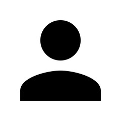 Silhouette User Icon: A simple yet impactful silhouette of a user, representing the essence of individuality and connection. This versatile icon conveys the core concept of user.