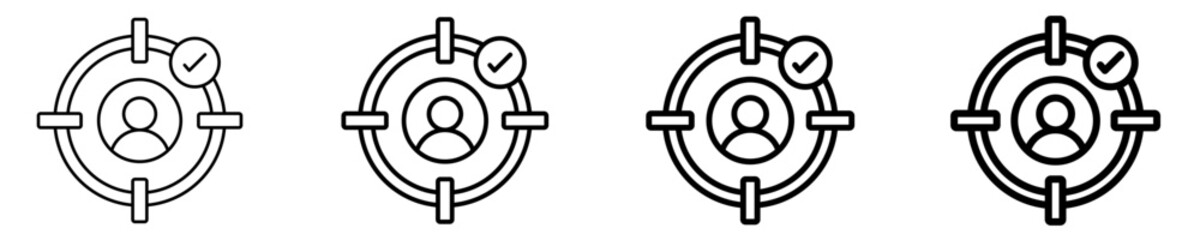 Headhunter Icon Set Different Style Collection