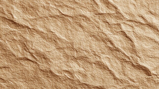 Textured brown paper surface with wrinkles