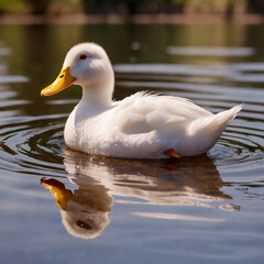 Duck on the water
