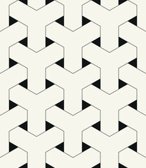 Vector seamless pattern. Modern stylish texture. Repeating geometric tiles with linear grid. Thin monochrome trellis. Trendy graphic design. Can be used as a swatch in illustrator.