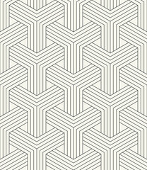 Vector seamless pattern. Modern stylish texture. Repeating geometric tiles with linear grid. Thin monochrome trellis. Trendy graphic design. Can be used as a swatch in illustrator.