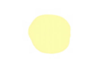 Yellow soft light lens flare overlay effect creating an abstract transparent background element for design