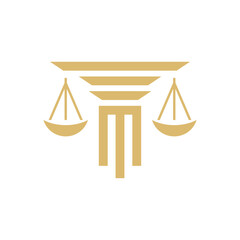 Law logo scales justice law firm logo  justice lawyer logo vector design