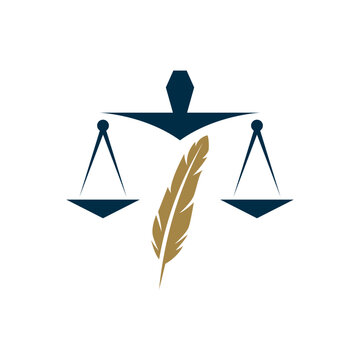 Law logo scales justice law firm logo  justice lawyer logo vector design