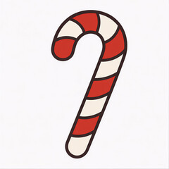 sweet cane christmas isolated icon vector illustration design
