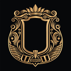 Vector set of gold vintage frames. Elegant element for design in Eastern style, place for text. Floral golden border. Lace illustration for invitations and greeting cards.