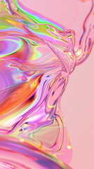 Abstract background with colorful waves in shades of purple, green, pink, and yellow, creating a vibrant and dynamic visual effect.