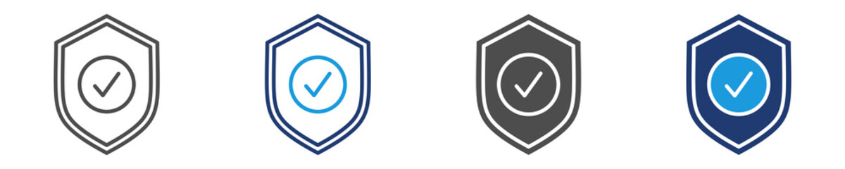 protection icon set multiple icon