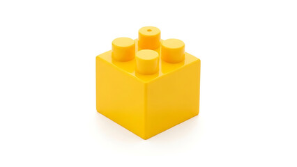 Fototapeta premium yellow plastic toy blocks