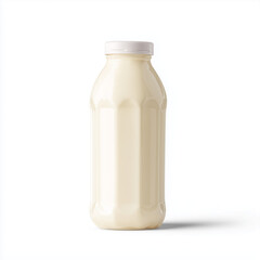 unbranded kefir bottle, Isolated Milk Bottle with Minimalist Style