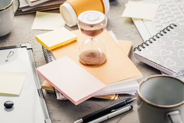 Procrastination and time management concept in business and study