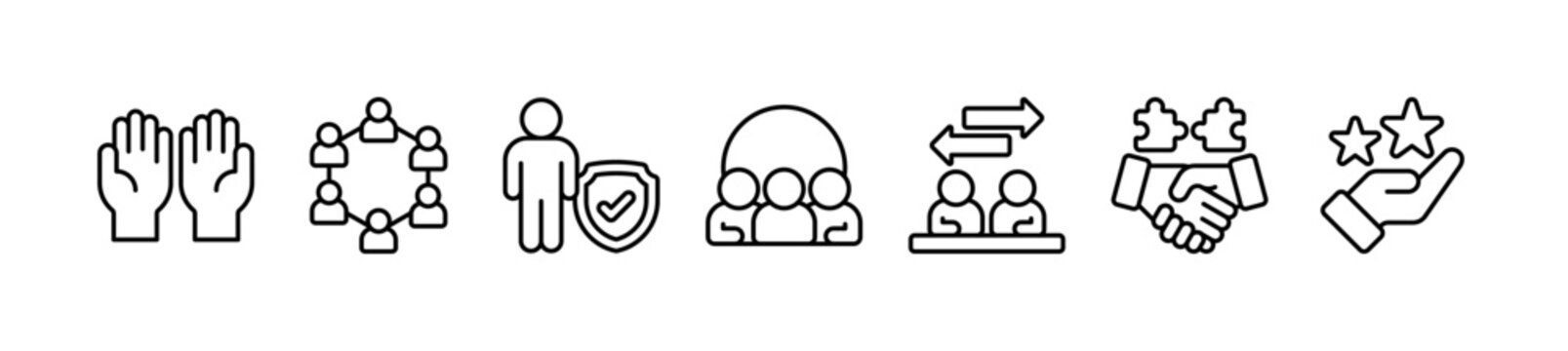 Social capital web banner icon vector illustration concept for interpersonal relationships with icons of participation, networking, trust, belonging, reciprocity, engagement, and value norms.
