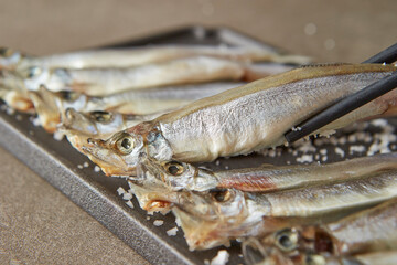 fresh fish on a plate