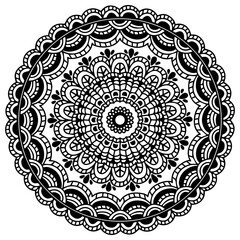 Mandala design element vector abstract