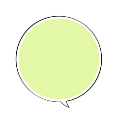 シンプルな手描きの吹き出し