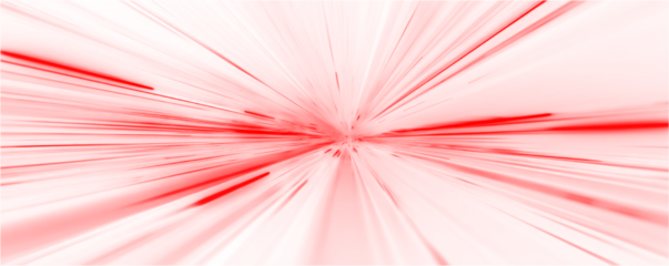 Bright red speed track streaks with glowing edges and smooth light trails. Dynamic motion conveys intense velocity and power. Red track isolated on a transparent PNG background.