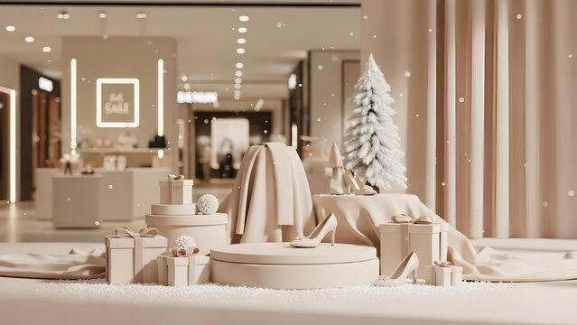 Luxury Clean Winter Sale With Soft Beige Tones