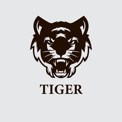 tiger head vector design